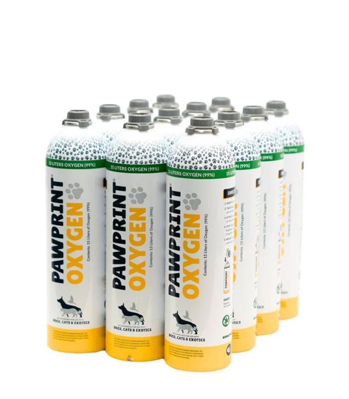 15-Liter-Sauerstoffflasche - Pawprint
