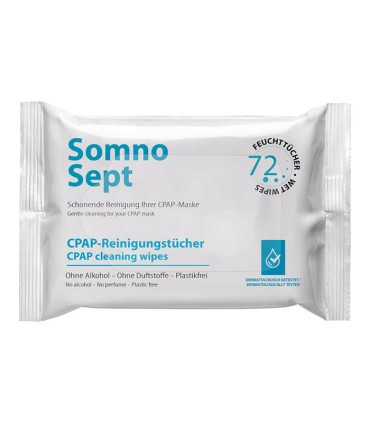 Reinigungstücher für CPAP-Masken und Gesicht – Somnosept