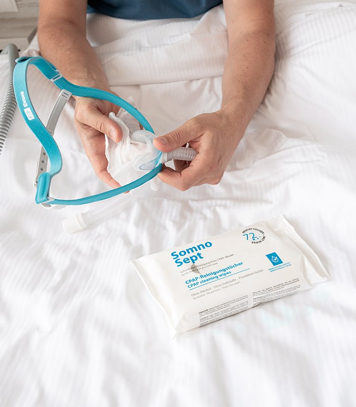 Reinigungstücher für CPAP-Masken und Gesicht – Somnosept