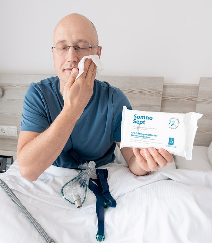 Reinigungstücher für CPAP-Masken und Gesicht – Somnosept