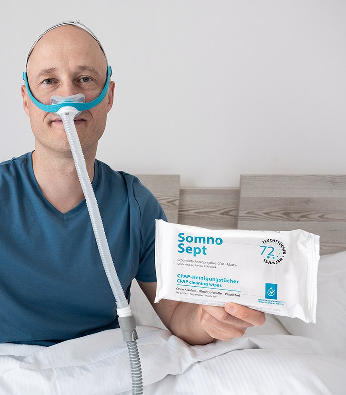 Reinigungstücher für CPAP-Masken und Gesicht – Somnosept