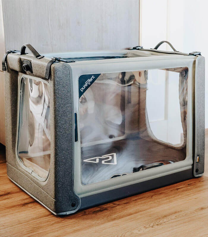 Sauerstofftherapie-Kammer für Tiere PureVent M 0–14 kg – Pawprint