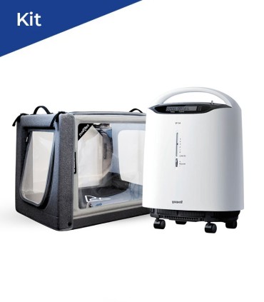 Kit PureVent-Kammer Pawprint mit Yuwell 8F-5A Konzentrator