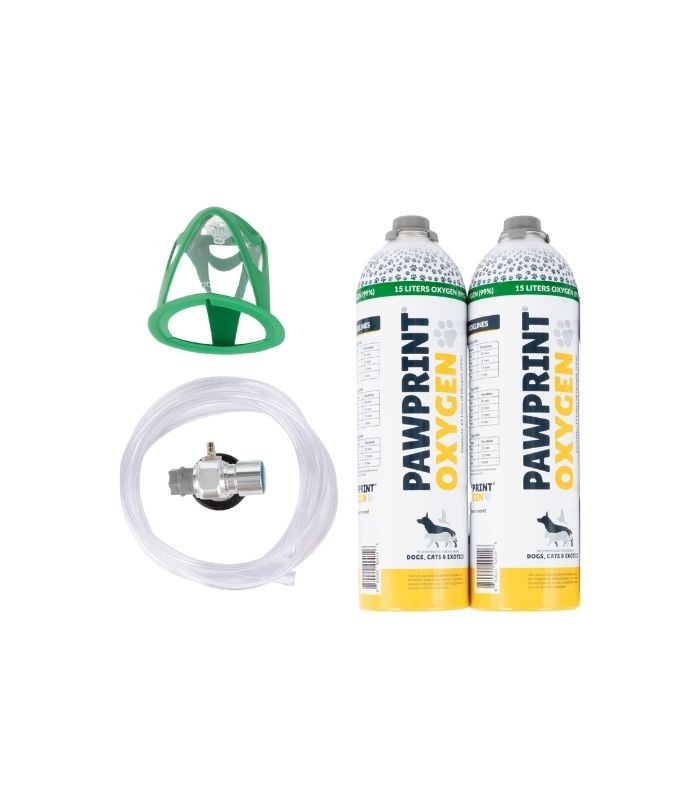 Starterkit für tragbare Sauerstofftherapie für Hunde bis 10 kg – PawPrint