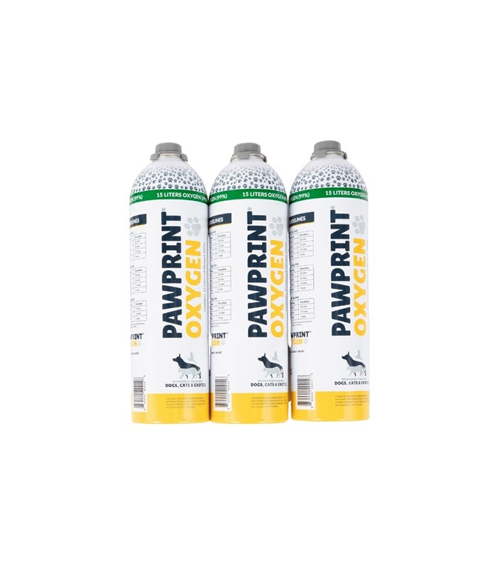 15-Liter-Sauerstoffflasche zur Nachfüllung – Pawprint