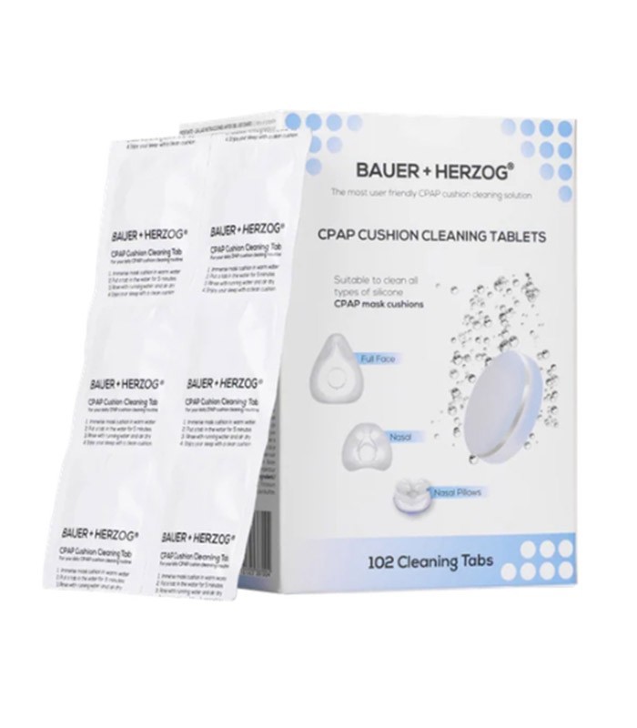 Reinigungstabletten für CPAP-Maskenkissen – Bauer + Herzog